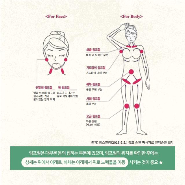 소진예방 정보제공 「일상 속 몸과 마음을 재정비하는 방법, 림프마사지」